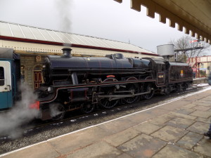 45690 standing in ramsbottom station february 2018