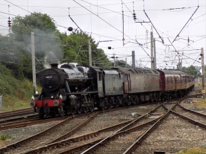 48151 and 47237 starting off the cumbrian mountain express from carnforth 21.7.18c