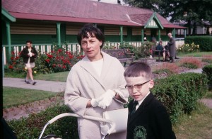 Mum and me at Mersey Road in 1965